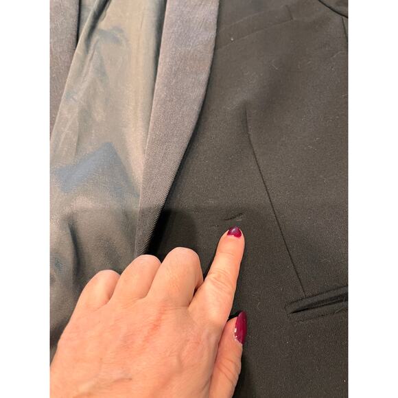 Maje Black Single Breasted One Button Blazer Size Large - Picture 7 of 10
